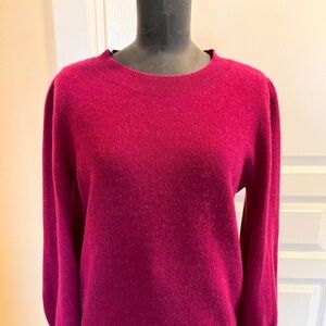 ENTIRE CLOSET NOW $10 PER ITEM!  Charter Club Raspberry cashmere sweater, size M
